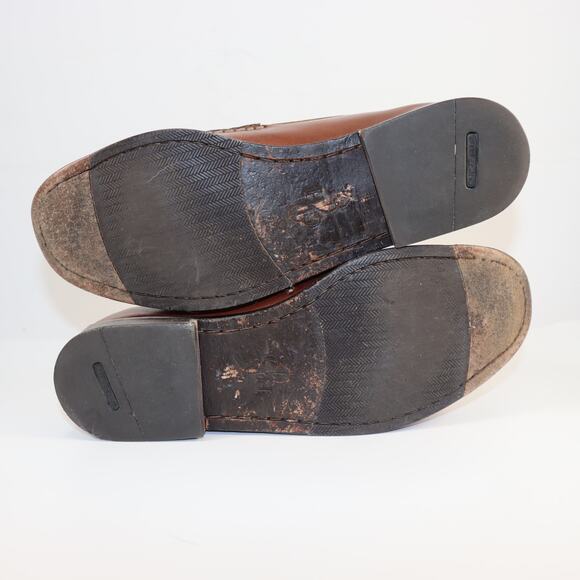 Cole Haan Men’s Brown Leather Tassel Loafers | Size 9M Classic Dress Shoes - Picture 5 of 6